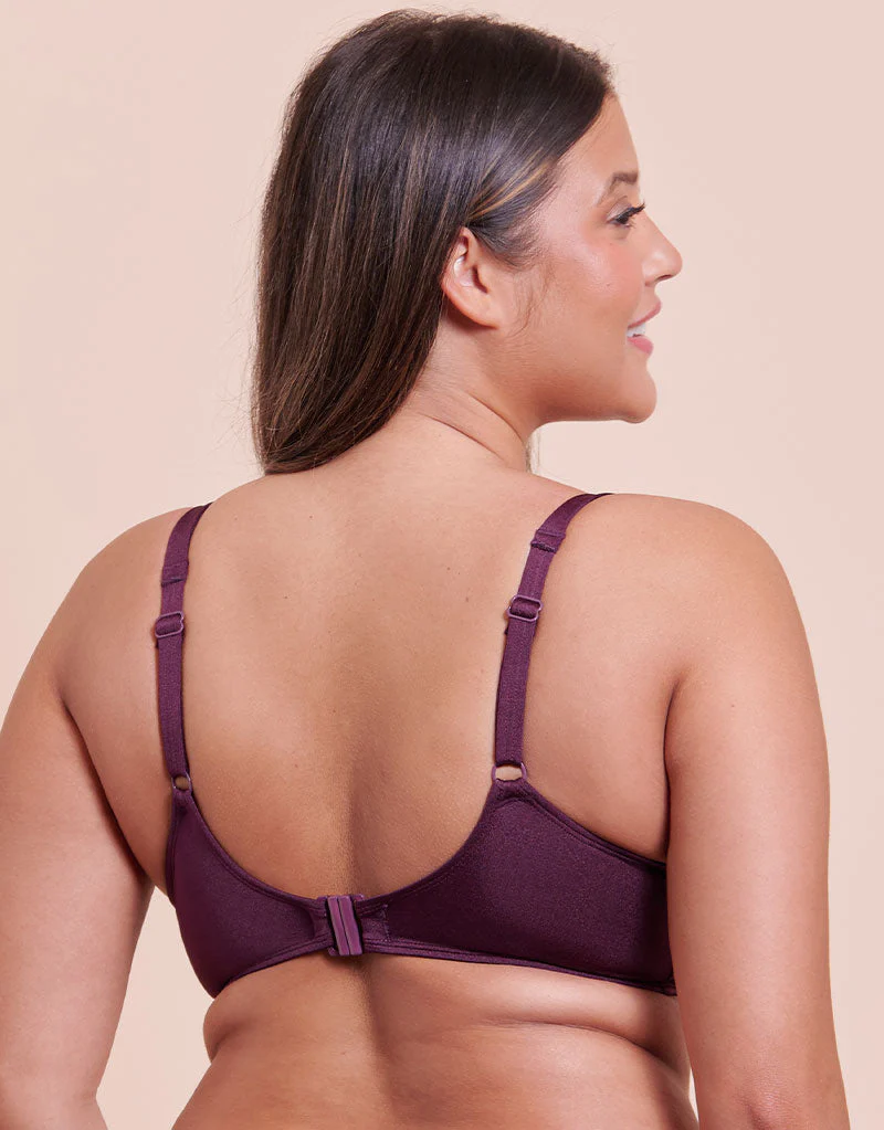 Curvy Kate Beach Bliss Scooped Balcony Bikini Top Mulberry Purple - Image 5