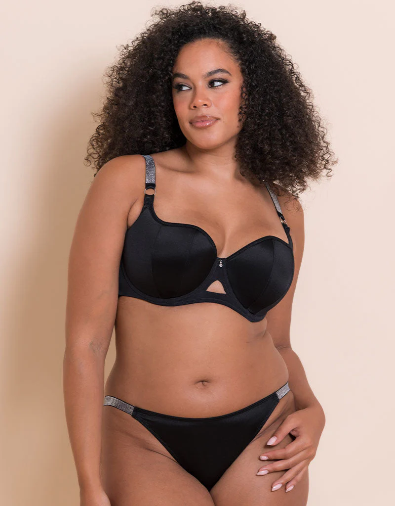 Curvy Kate Boost Diamante Tanga Black - Image 3