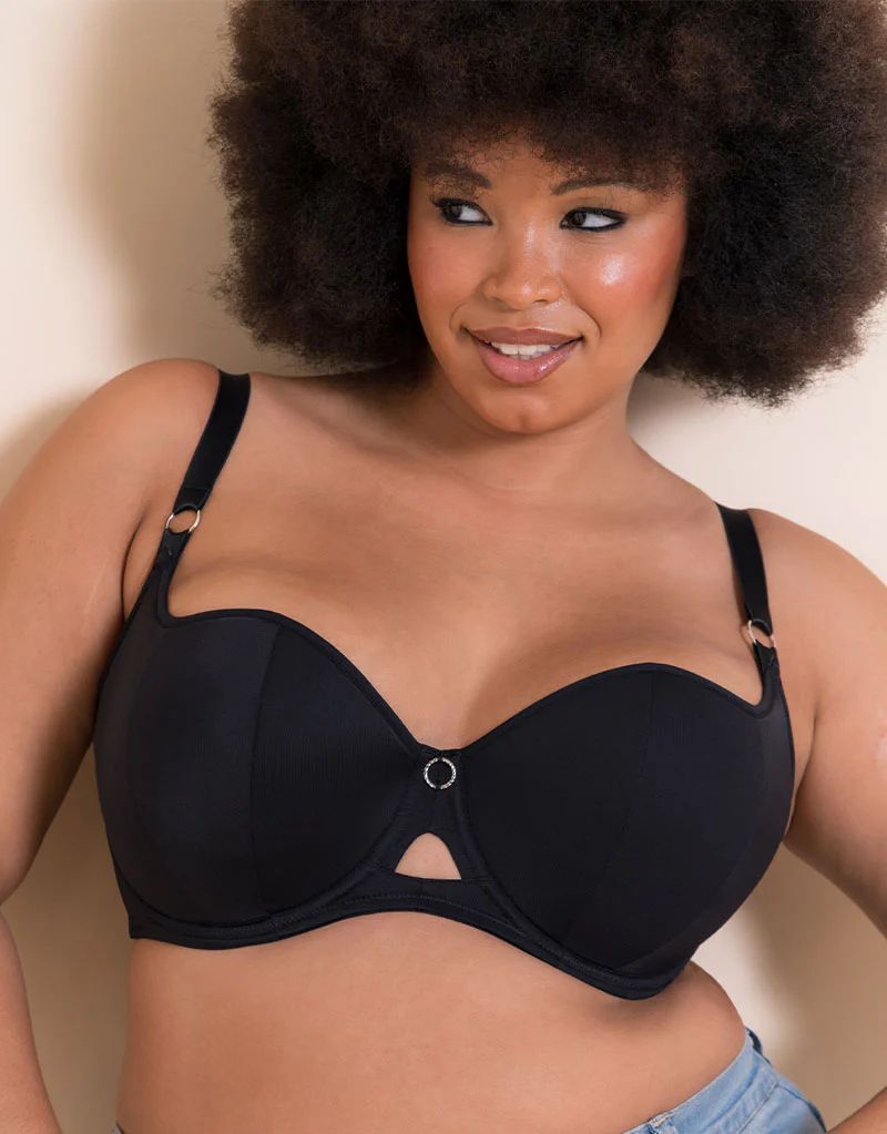 Curvy Kate Boost Me Up Padded Balcony Bra Black - Image 4