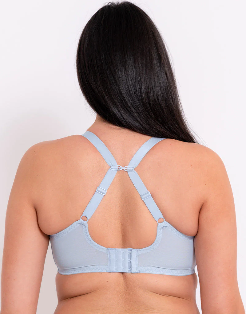 Curvy Kate Centre Stage Full Plunge Side Support Bra Icy Blue - Image 6