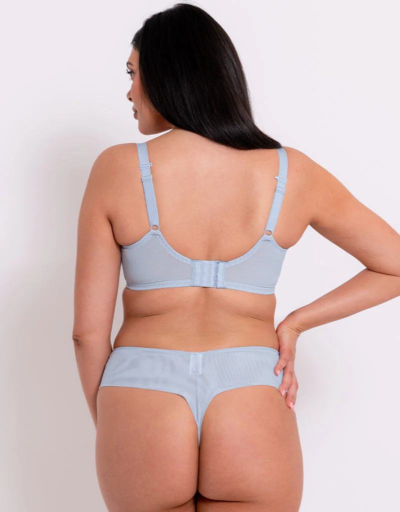 Curvy Kate Centre Stage Full Plunge Side Support Bra Icy Blue - Image 7