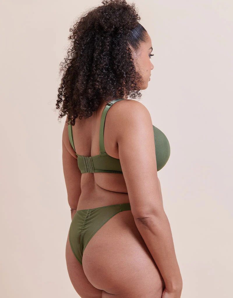 Curvy Kate Cool Cat Scooped Multiway Balcony Bra Fern Green - Image 6