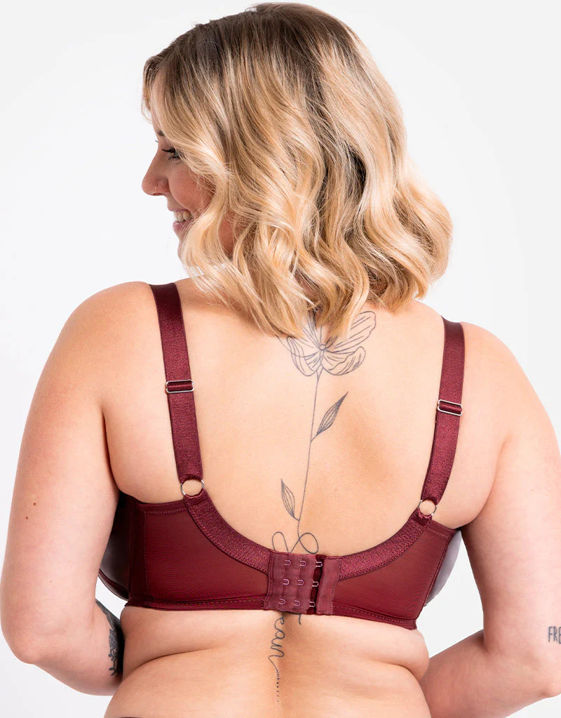Curvy Kate Enclose Balcony Side Support Bra Oxblood - Image 6