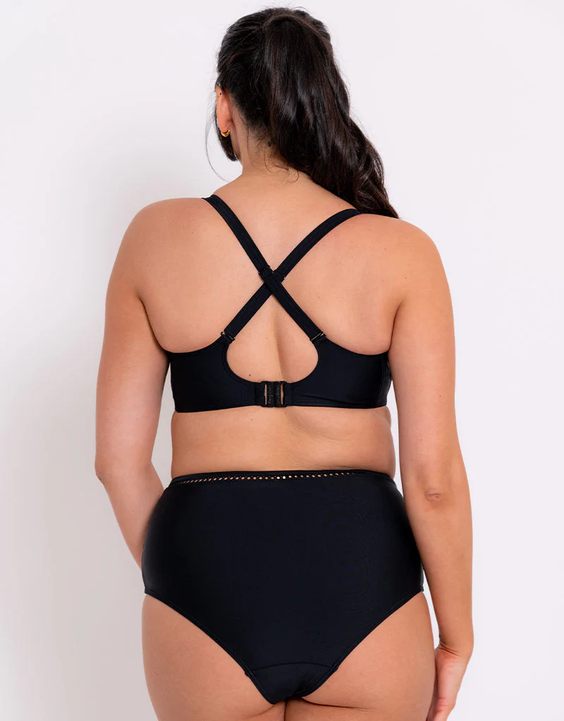 Curvy Kate First Class High Waist Bikini Bottom Black - Image 4
