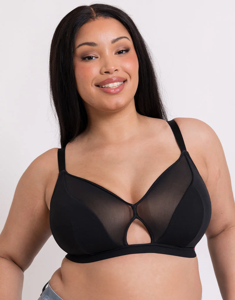 Curvy Kate Get Up and Chill Non-Wired Bralette Black - Image 4