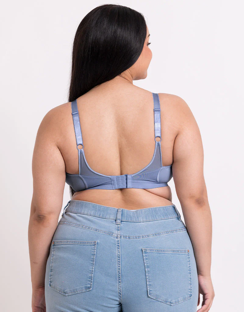 Curvy Kate Get Up and Chill Non-Wired Bralette Slate Blue - Image 6