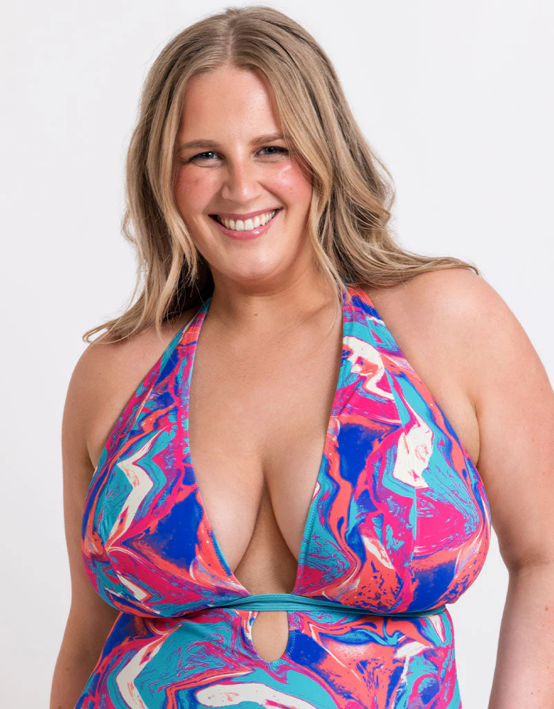 Curvy Kate Ibiza Reversible Non-Wired Multiway Swimsuit Print Mix - Image 4