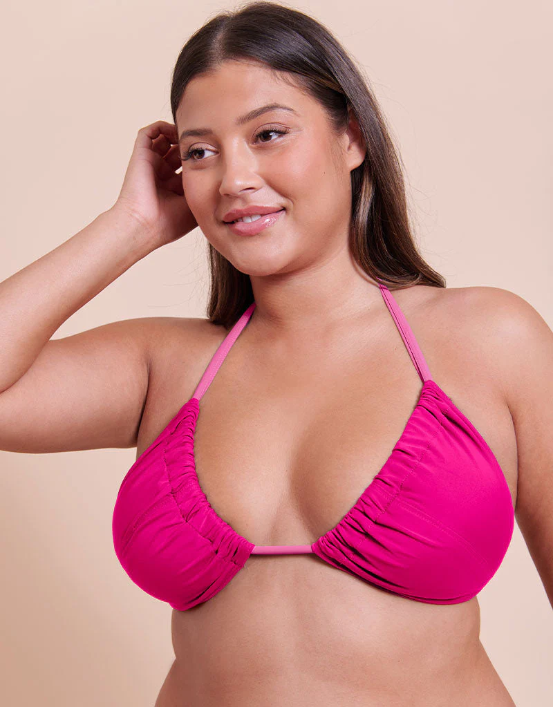 Curvy Kate Ibiza String Bikini Top Pink - Image 3