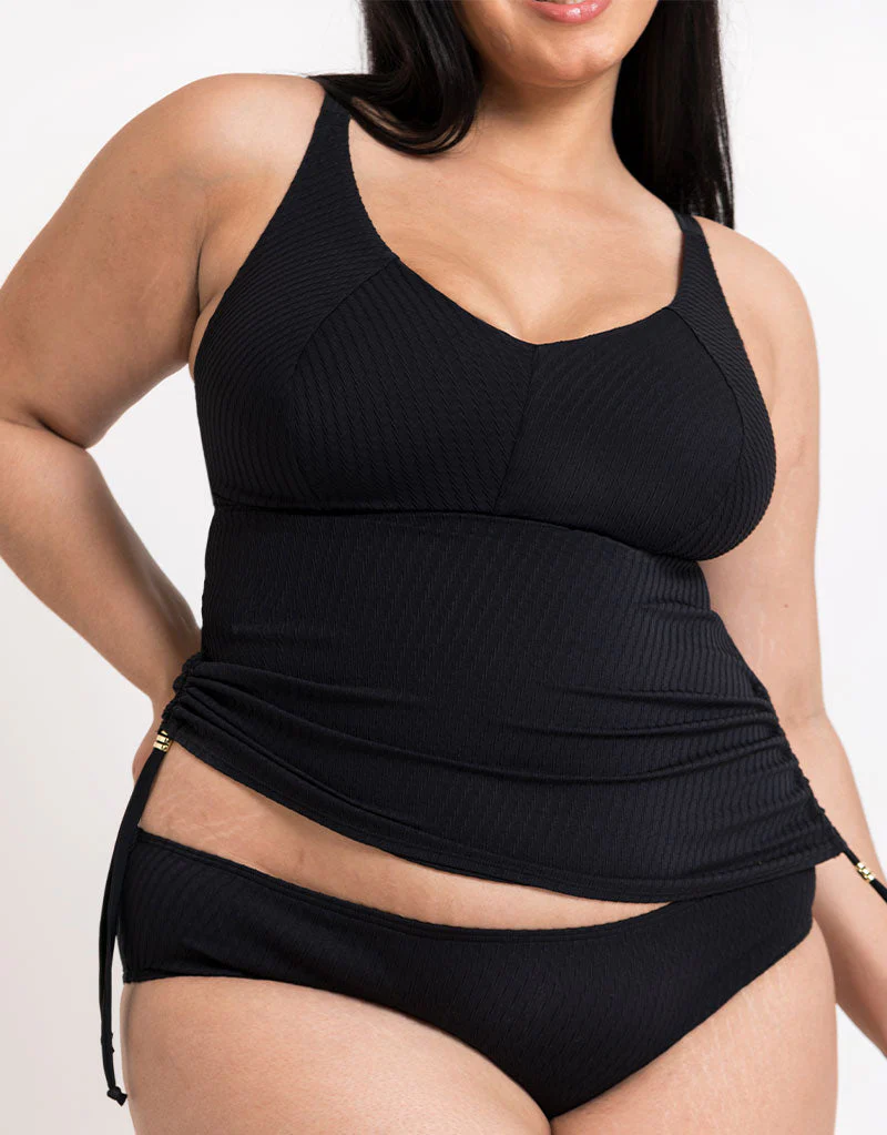 Curvy Kate Jet Set Non-Wired Multiway Tankini Top Black - Image 7