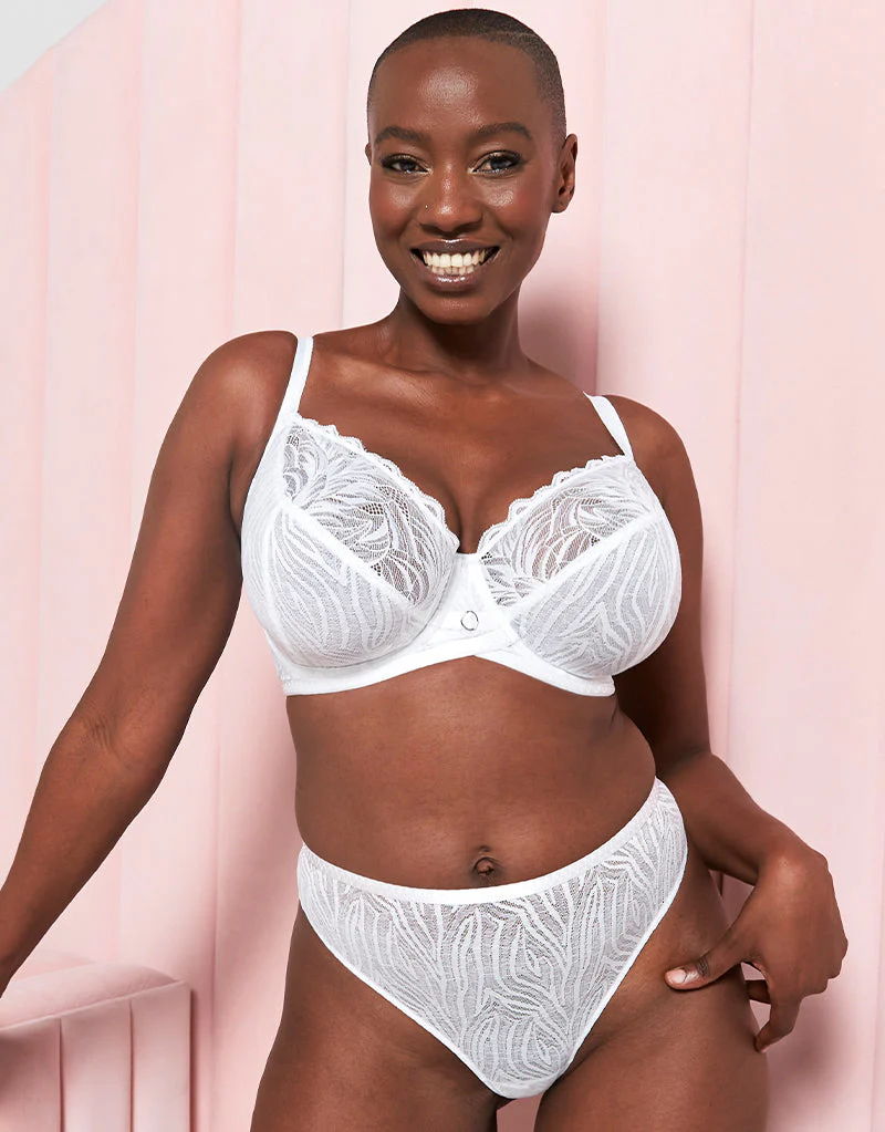 Curvy Kate Lace Daze Brazilian Brief White - Image 5
