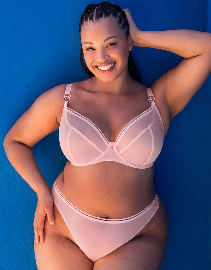 Curvy Kate Lifestyle Plunge Bra Blush Pink - Image 11