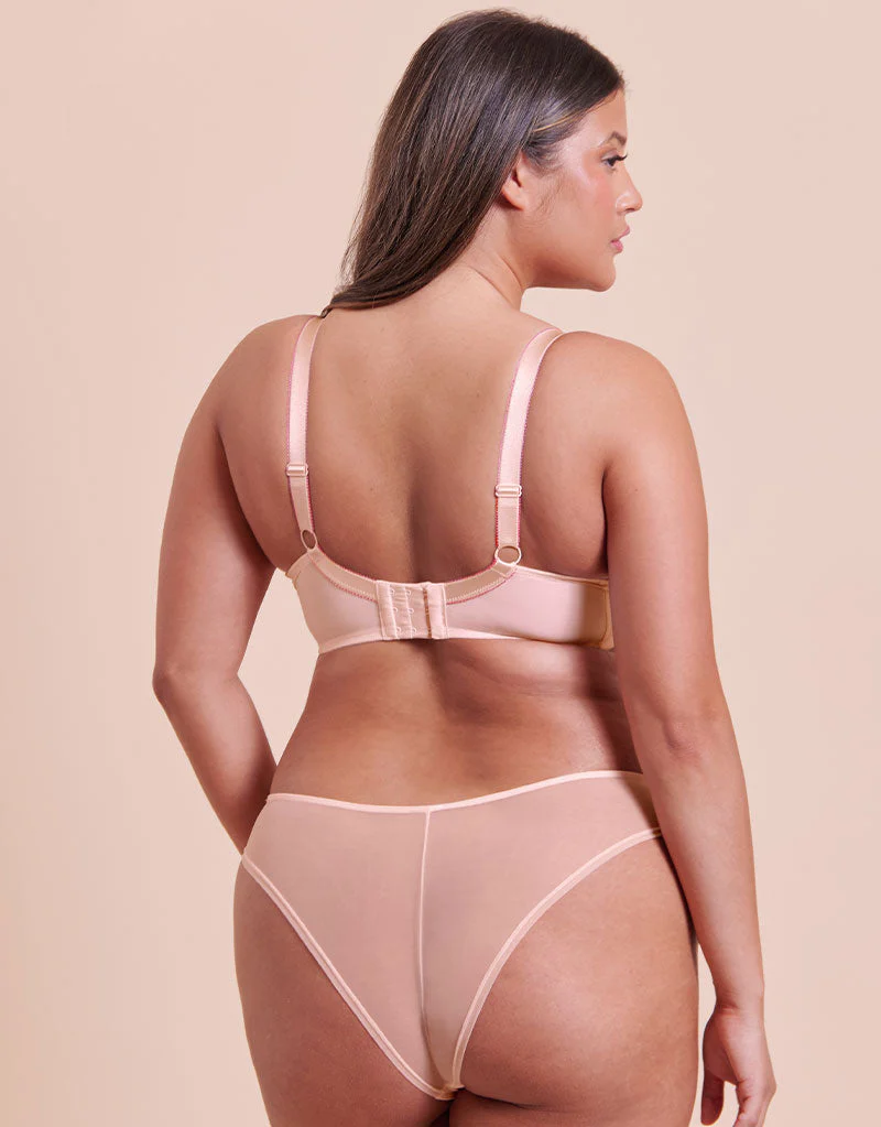 Curvy Kate Lightstyle Scallop Brazilian Blush Pink - Image 4