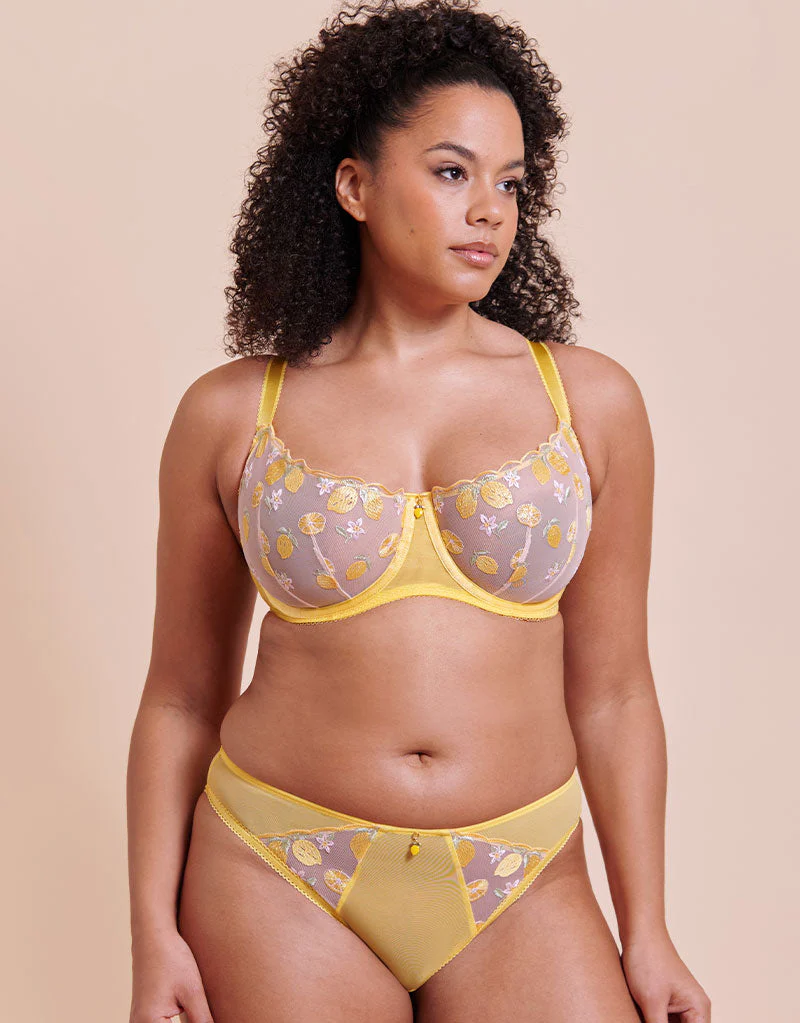 Curvy Kate Limoncello Tanga Brief Lemon Blush - Image 3