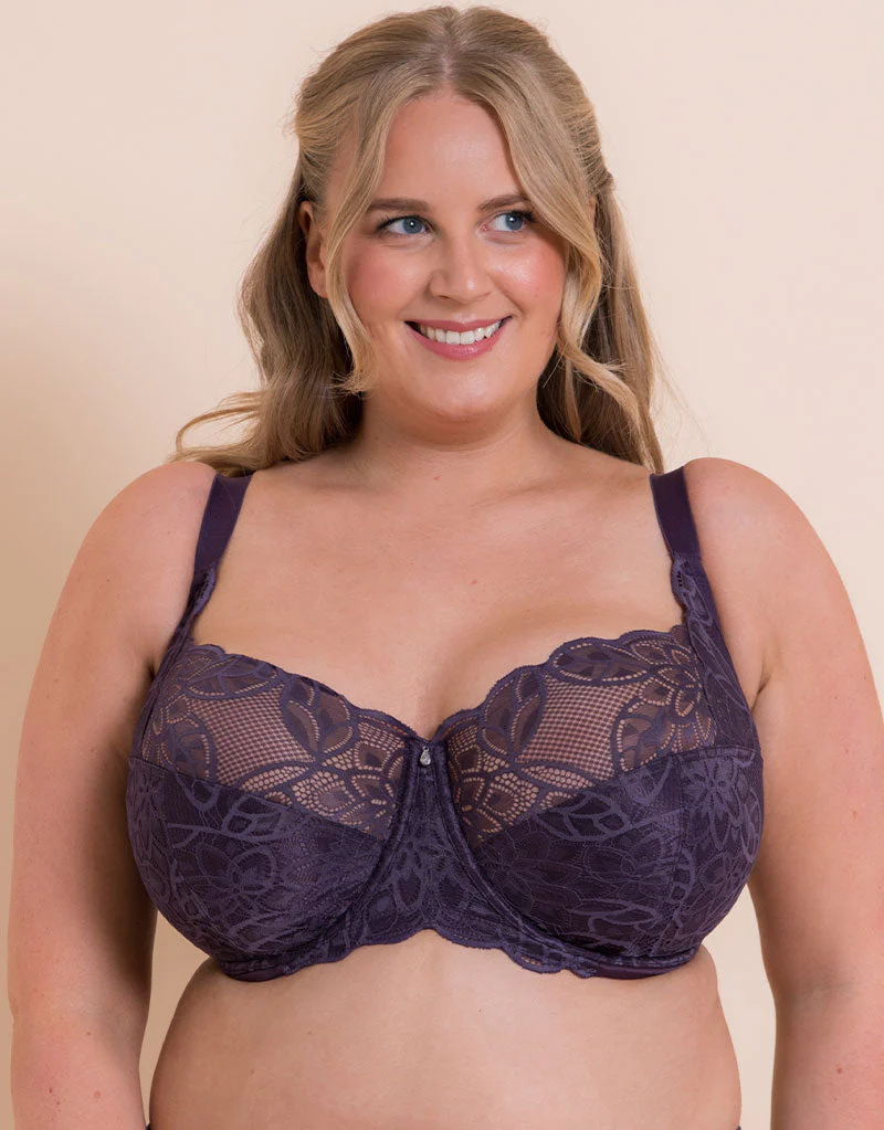 Curvy Kate Lovelace Full Cup Side Support Bra Deep Purple - Image 4