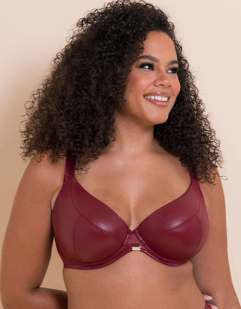 Curvy Kate Lush Full Plunge Bra Oxblood - Image 4