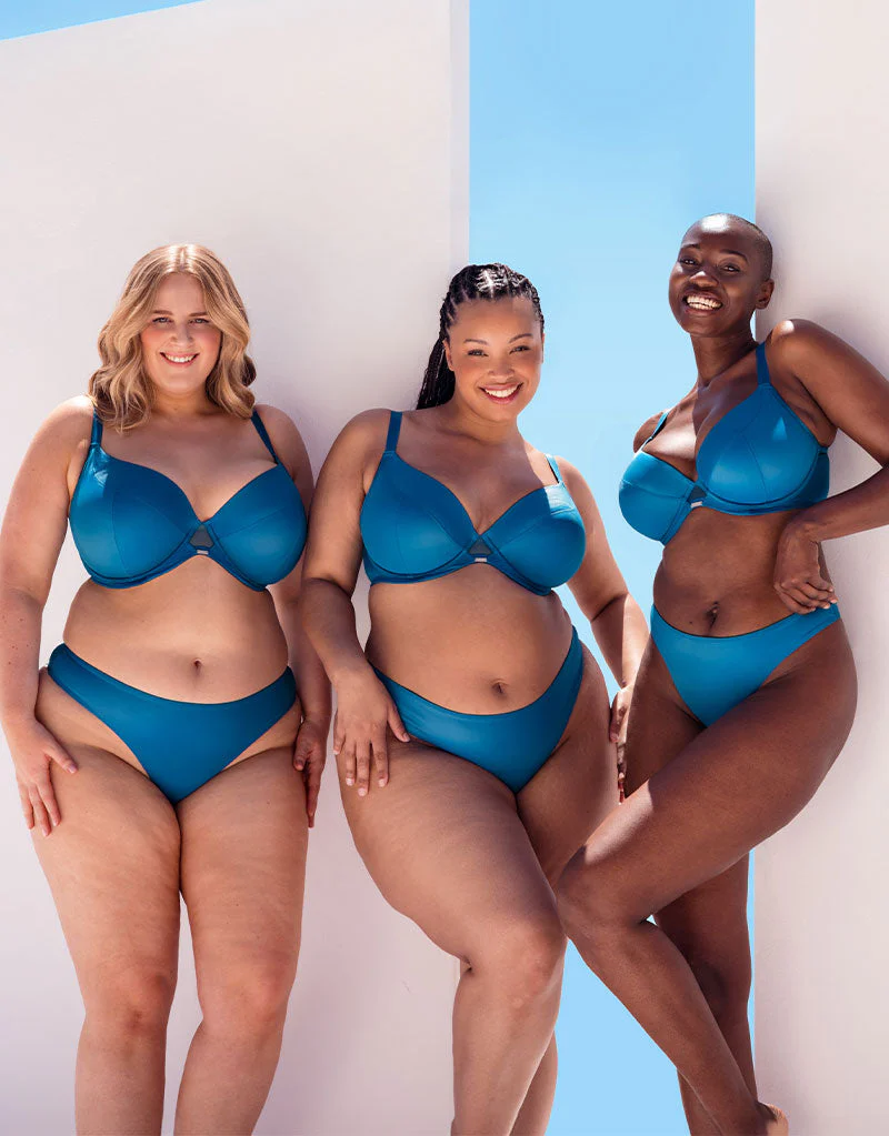 Curvy Kate Lush Full Plunge Bra Peacock Blue - Image 10