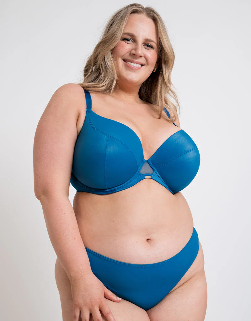 Curvy Kate Lush Full Plunge Bra Peacock Blue - Image 8