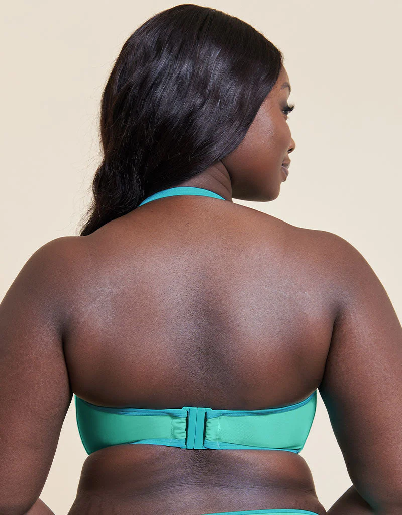 Curvy Kate Minimalist Bandeau Strapless Multiway Bikini Top Aqua - Image 5