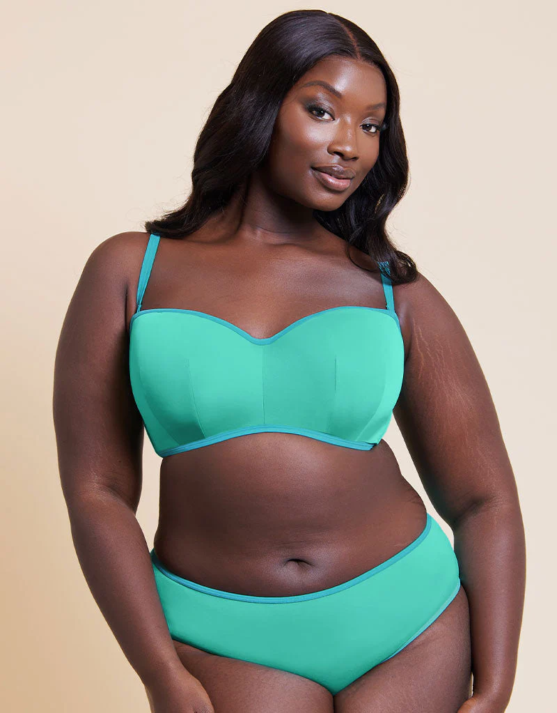 Curvy Kate Minimalist Bikini Brief Aqua - Image 3