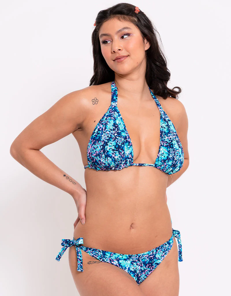 Curvy Kate Mykonos String Multiway Bikini Top Blue Print - Image 8