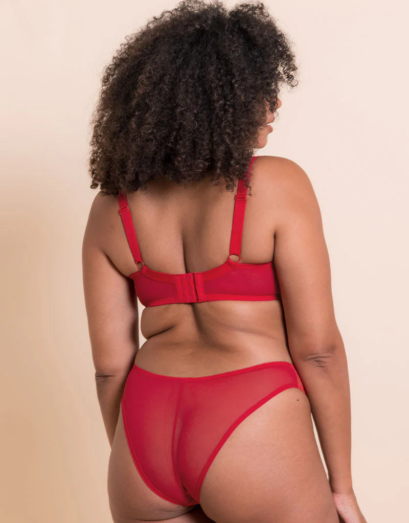Curvy Kate Pucker Up Brazilian Brief Lipstick Red - Image 4
