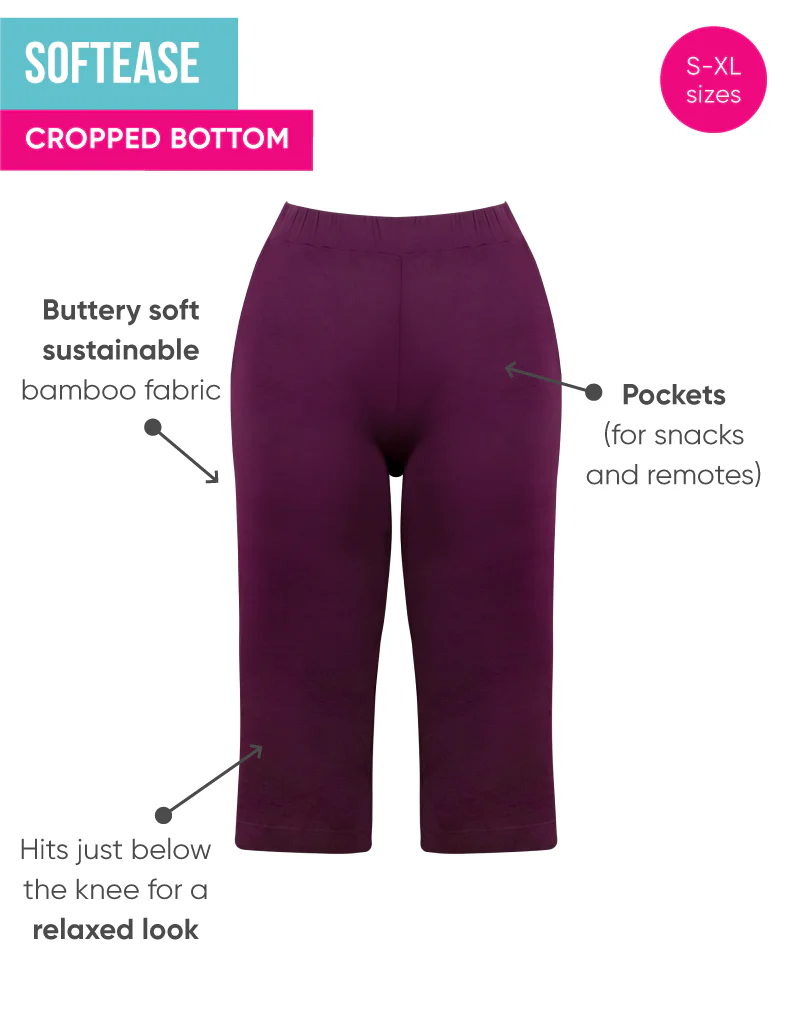 Curvy Kate Softease Cropped Pyjama Bottom Fig - Image 4