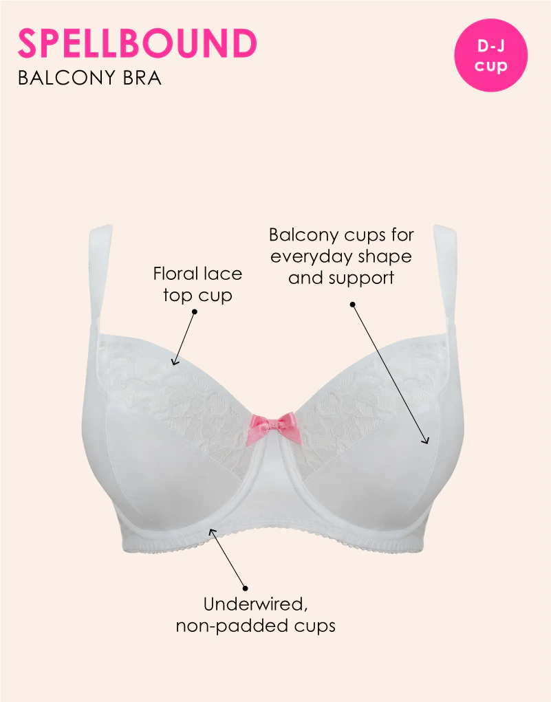 Curvy Kate Spellbound Balcony Bra White - Image 3
