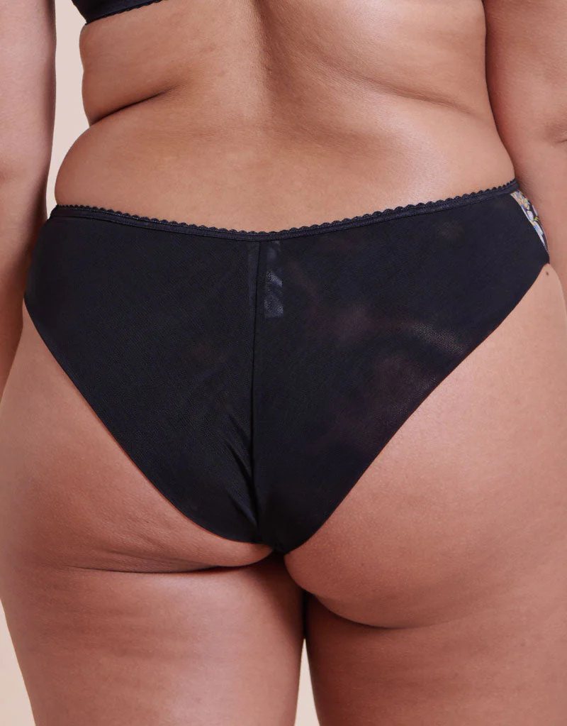 Curvy Kate Spellbound Brazilian Brief Folk Floral Print - Image 2