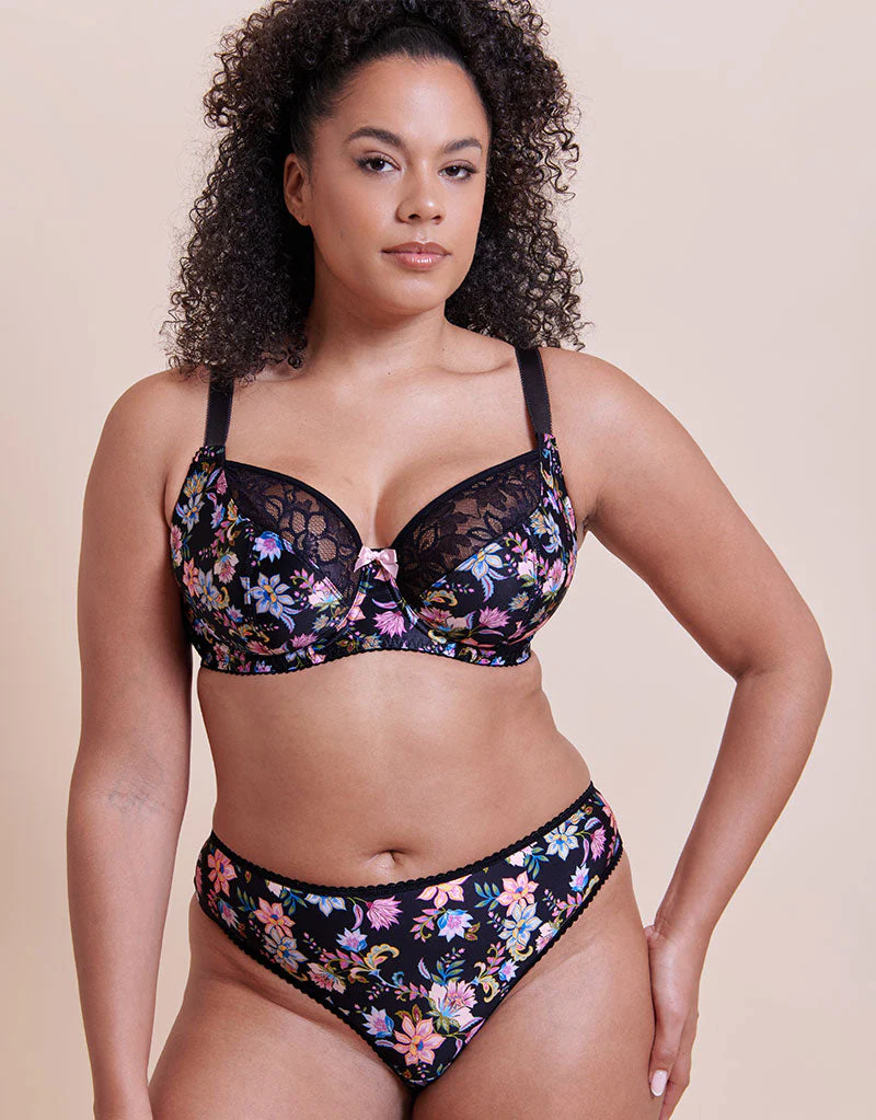 Curvy Kate Spellbound Brazilian Brief Folk Floral Print - Image 3