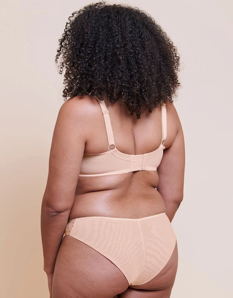 Curvy Kate Spellbound Printed Balcony Bra Cream Polka Dot Print - Image 6