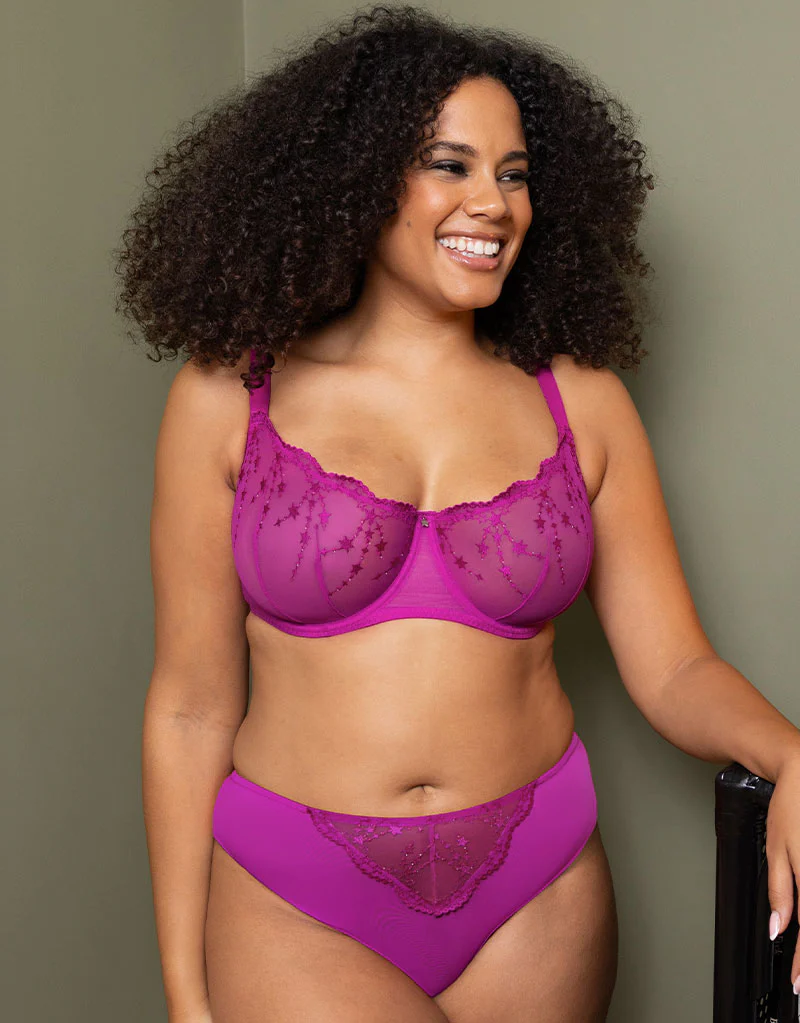 Curvy Kate Stardust Brazilian Vivid Violet - Image 5