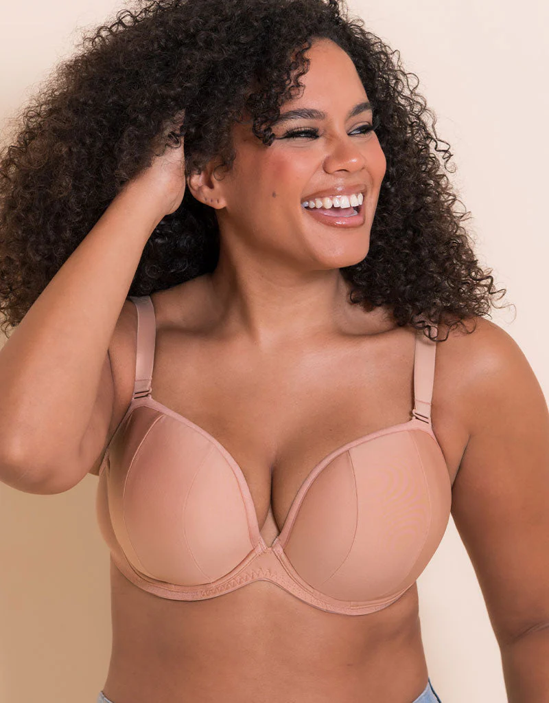 Curvy Kate Superhero Multiway Padded Plunge Bra Latte - Image 5