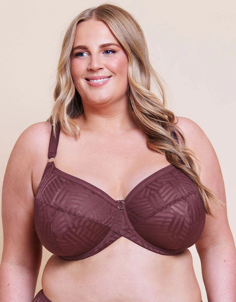 Curvy Kate WonderFull Vibe Full Cup Side Support Bra Auburn - Image 3