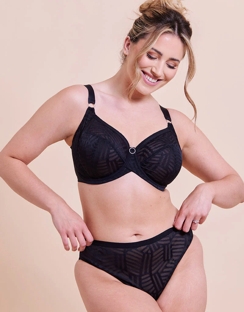 Curvy Kate WonderFull Vibe High Leg Brief Black - Image 3