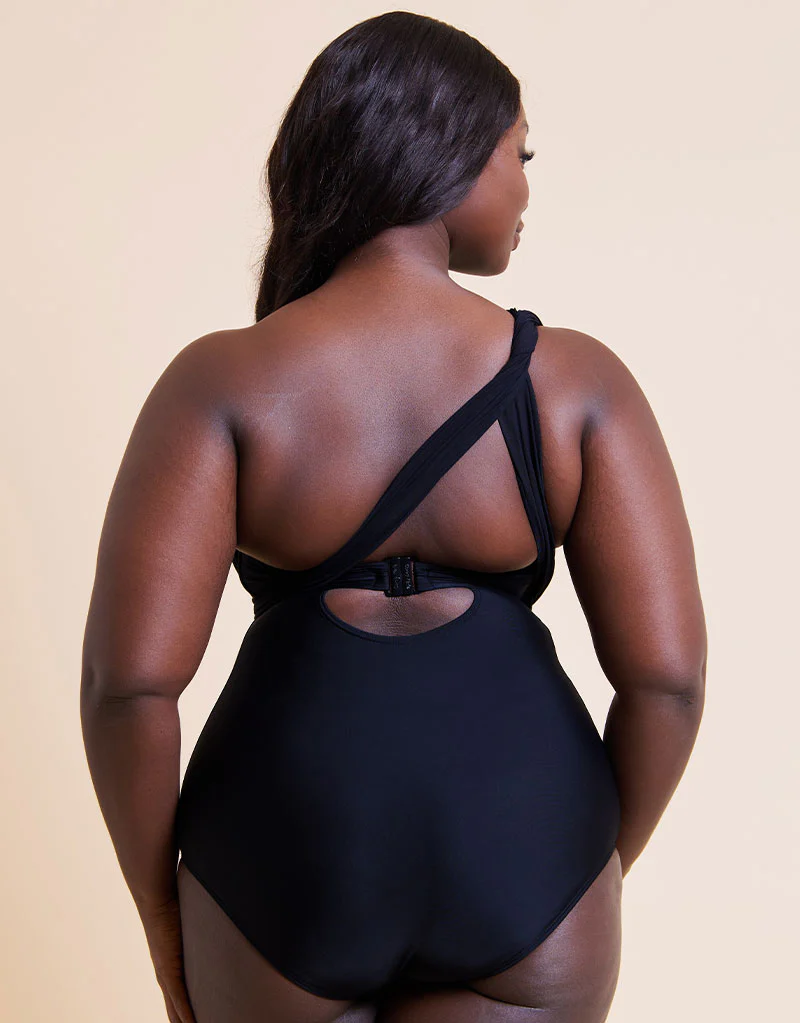 Curvy Kate Wrapsody Bandeau Strapless Multiway Swimsuit Black - Image 7