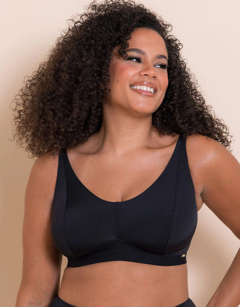 Curvy Kate Zen Non-Wired Bralette Black - Image 3