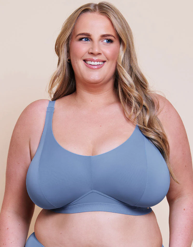 Curvy Kate Zen Non-Wired Bralette Blue - Image 3