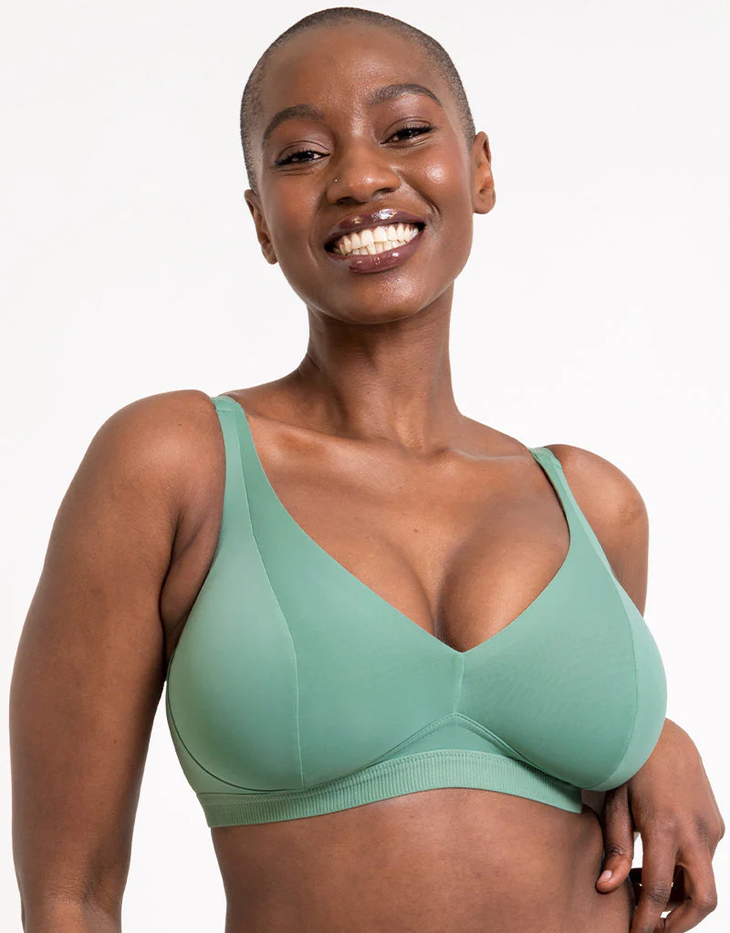 Curvy Kate Zen Non-Wired Bralette Sage Green - Image 3