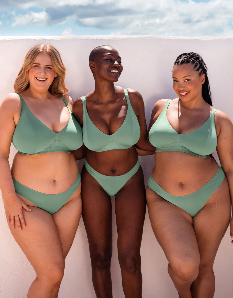 Curvy Kate Zen Non-Wired Bralette Sage Green - Image 8