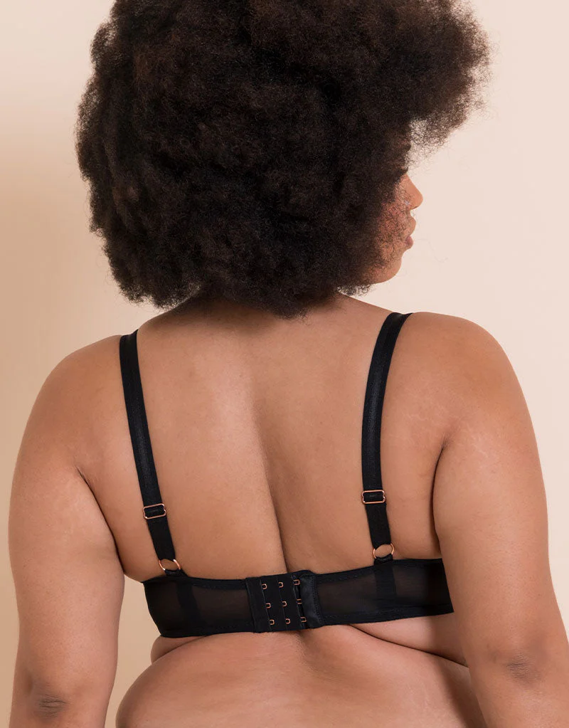 Scantilly Entwined Balcony Bra Black/Blush - Image 5
