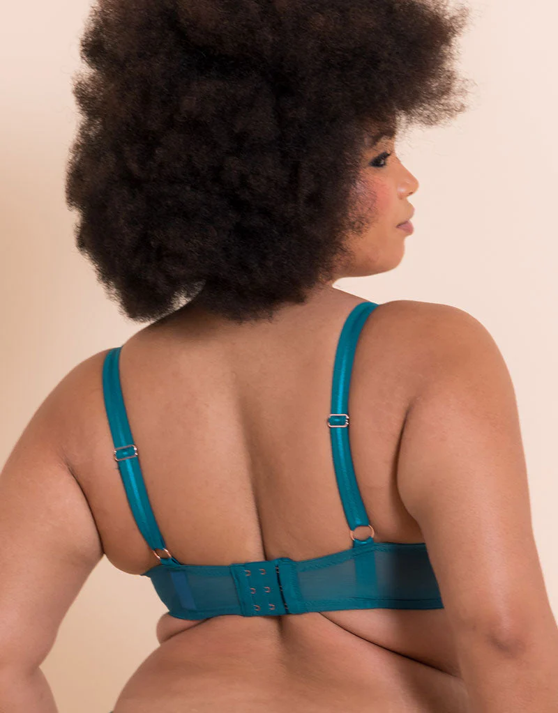 Scantilly Entwined Balcony Bra Deep Teal - Image 5