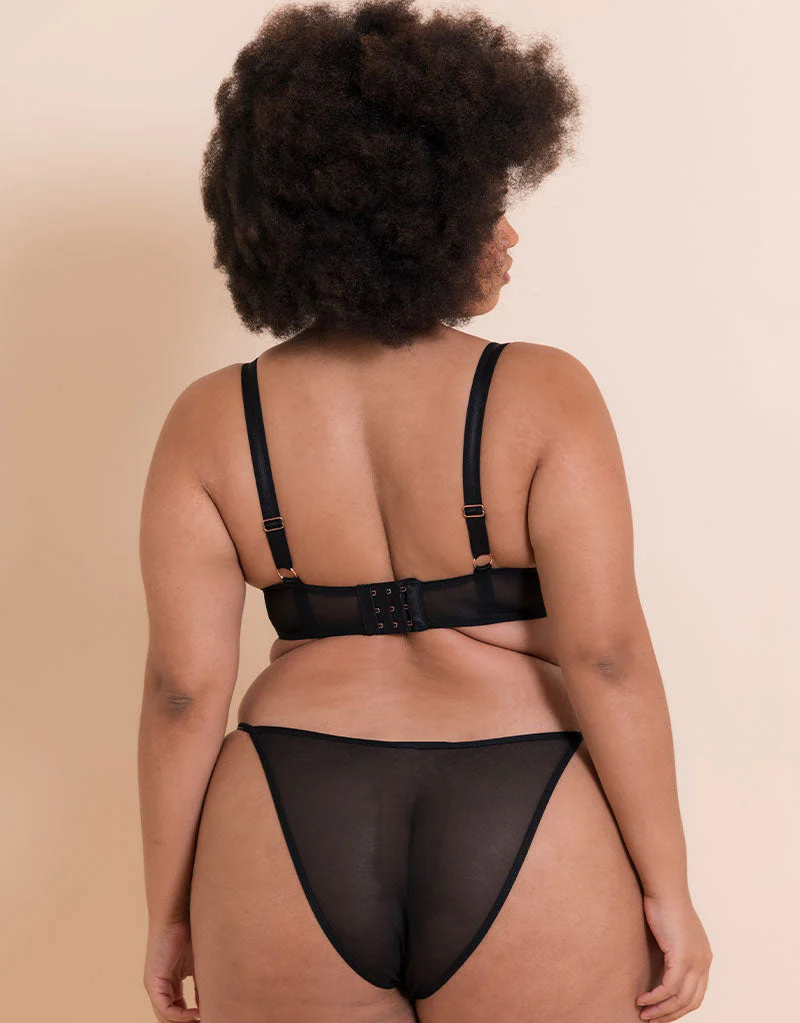 Scantilly Entwined Tanga Black/Blush - Image 4