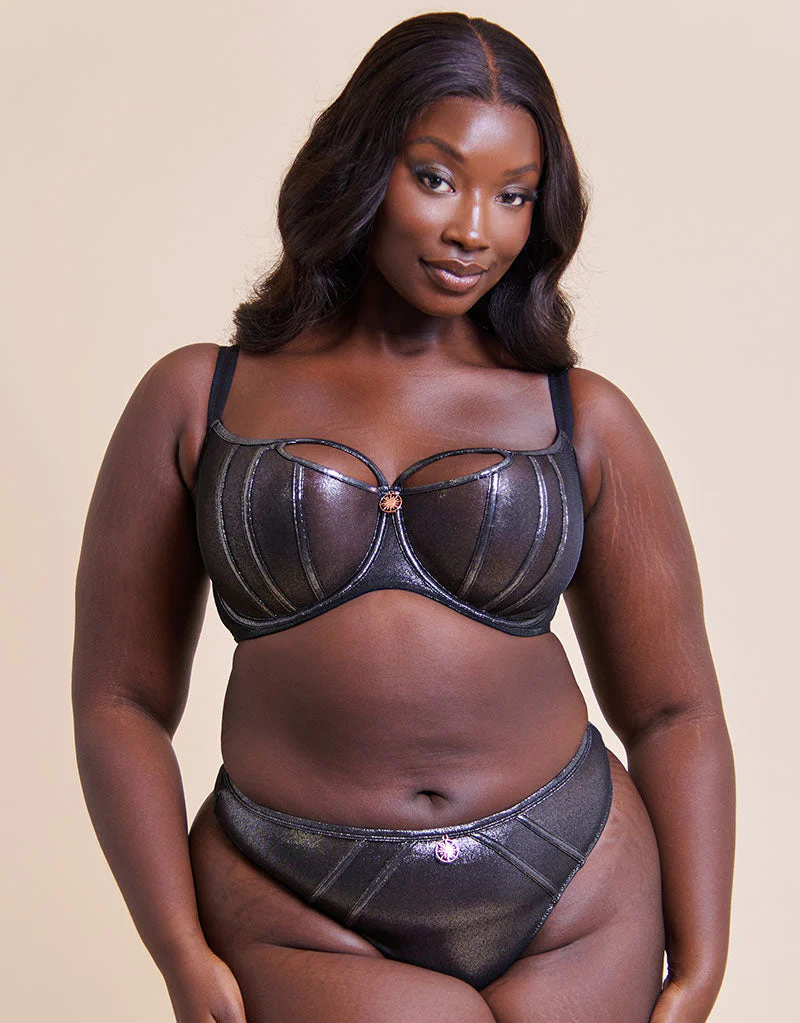 Scantilly Eos Thong Black Sparkle - Image 3