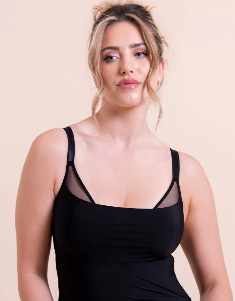Scantilly Mirage Wired Plunge Slip Dress Black - Image 3